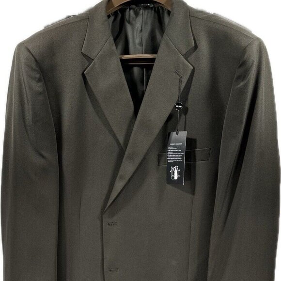 Bolzano Uomo Collezione Men's Olive Suit 2 Piece Single Breasted Size 36R W30" - Picture 5 of 5